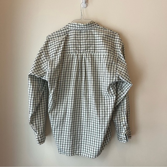 Lot of two Haggar forever new long sleeve plaid flannel button up shirts medium - Picture 12 of 16